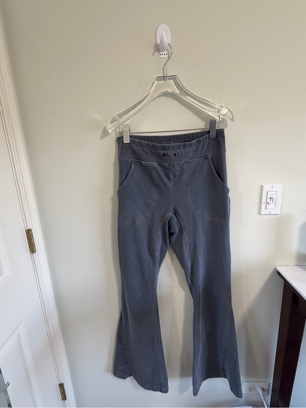 FP Movement New Flow Flare Leggings Washed Blue Size M / L (16" Waist)